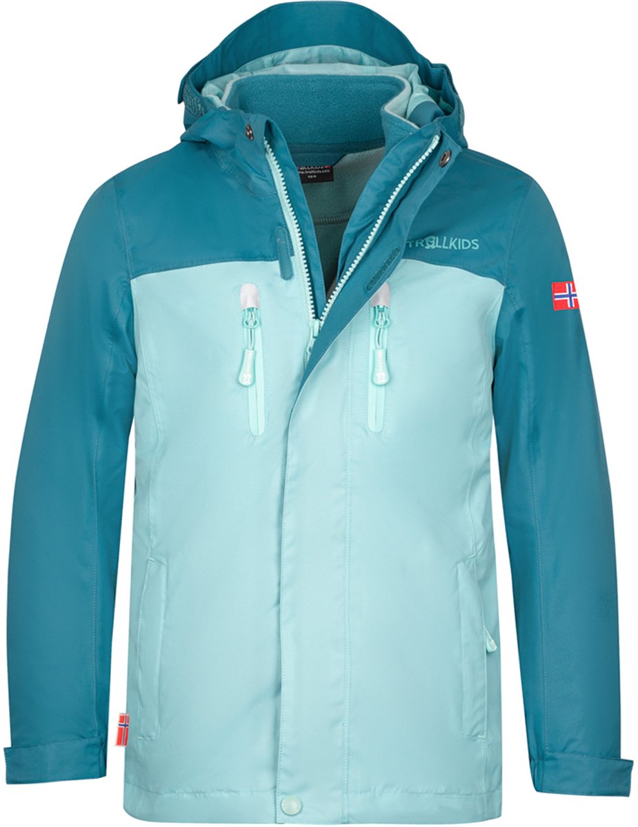 Trollkids Bryggen Jas cm Meisje Turquoise