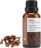 Huile essentielle de clou de girofle Puloty 30 ml - 100 % Puur et biologique - Huile essentielle de clou de girofle - Aromathérapie , cosmétiques, Soins de la peau Cheveux et cutanés
