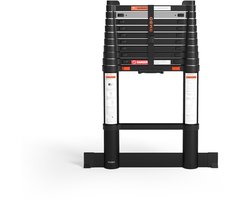RMBO Telescopische Ladder - Telescoopladder - 3.20m lang, Compact en Draagbaar met Soft Closing Systeem, Geschikt voor Particulier en Professioneel Gebruik, Telescopische Vouwladder, Max. Belasting 150 kg, EN 131.6