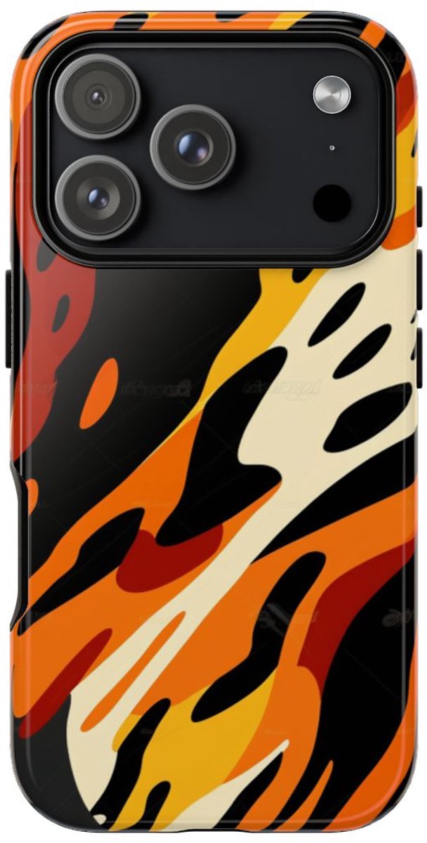 Abstract Dierenprint Patroon – Telefoonhoesje Geschikt voor iPhone 17 Pro