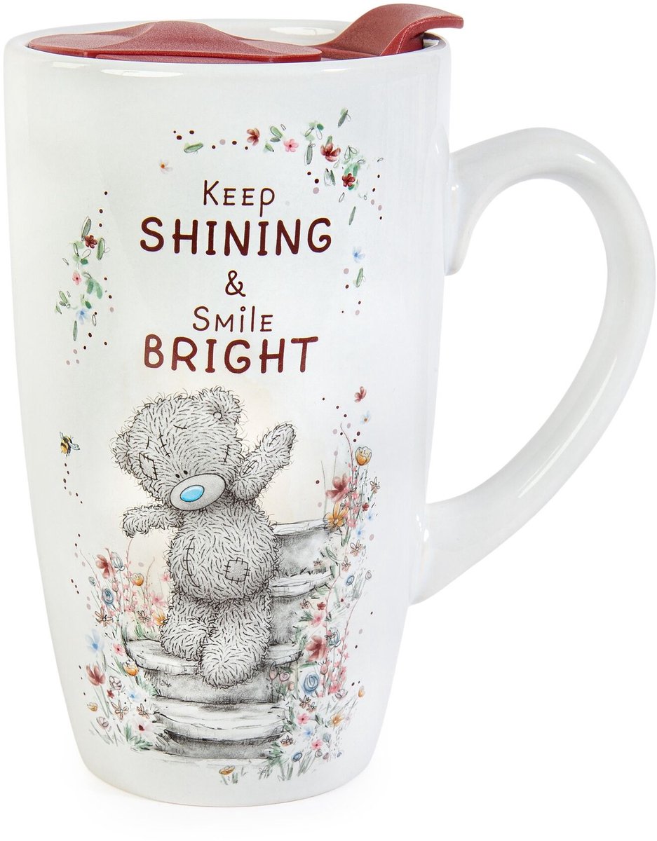 Me to You Travel Mug Stoneware 'Keep shining & smile bright'