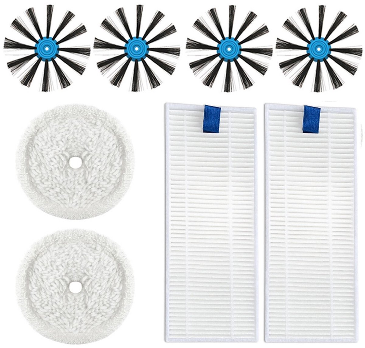 Geschikt voor Bissell 3115 veegrobotrolborstel zijborstel HEPA-filter reinigingsdoek
