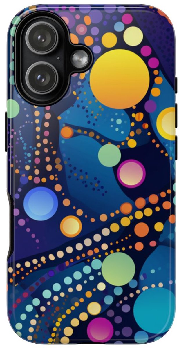 Kleurrijk Abstract Stippenpatroon – Telefoonhoesje Geschikt voor iPhone 17