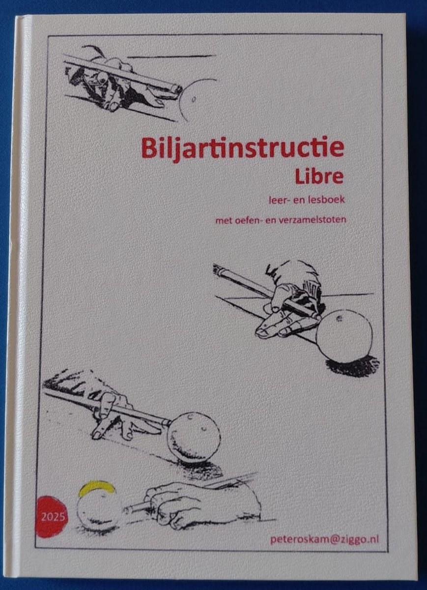 (cadeau tip) Biljart Libre les boek lederen kaft