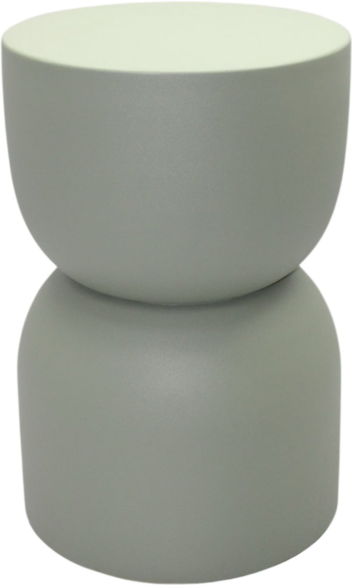 by Mooss - Paudar - Groen - Bijzettafel - Kruk - Gepoedercoat - Metaal - Ã˜ 30 cm - 46 cm - Green