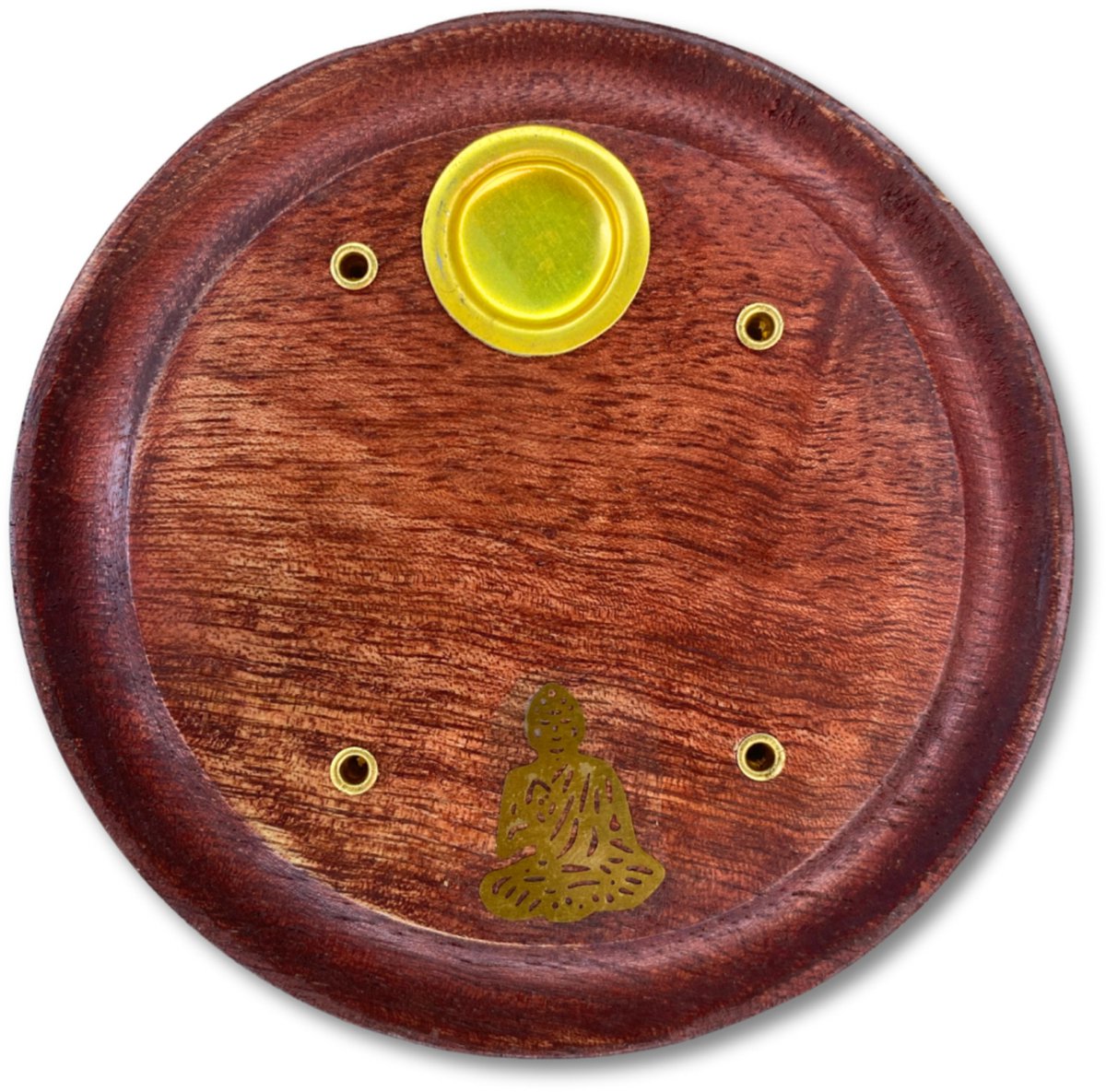 Kegel brander rond met Boeddha - wierook houder