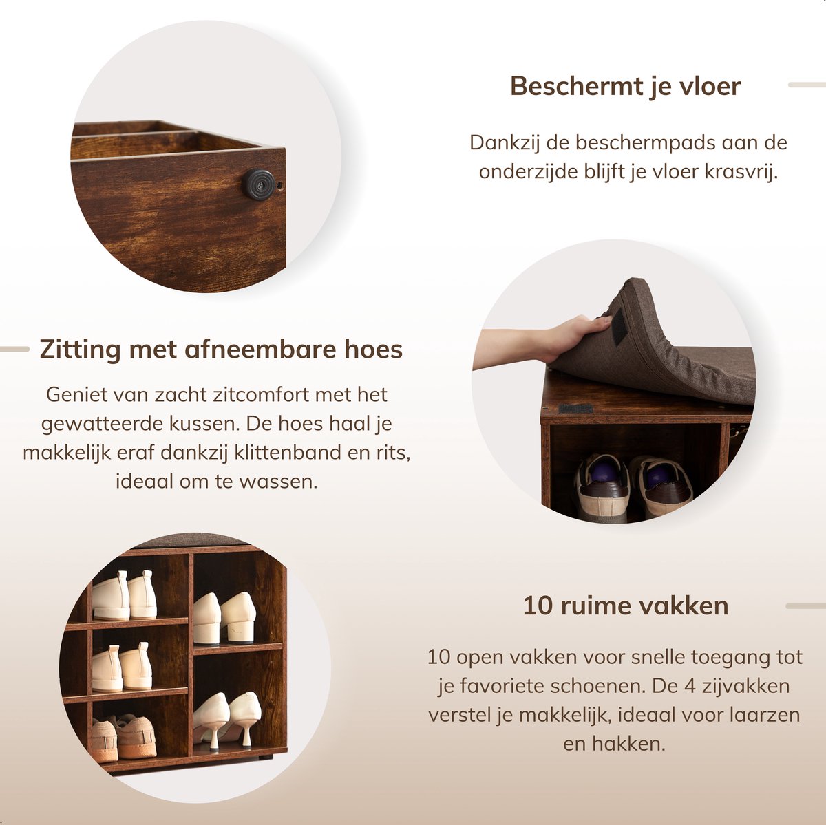 Segenn's Schoenbank - Bank - Schoenenrek - Opbergruimte Onder De Zitting Hal Woonkamer Slaapkamer Schoenenkast 150 Kg Draagvermogen 80 X 30 X 44 Cm Segenn's Schoenbank - Bank - Schoenenrek - Opbergruimte Onder De Zitting Hal Woonkamer Slaapkamer Schoenenkast 150 Kg Draagvermogen 80 X 30 X 44 Cm