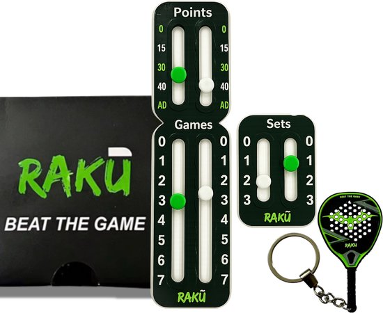 Raku Scoretracker voor Padel & Tennis – Met 3M Tape