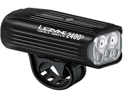 Lezyne Mega Drive 2400+ Loaded Kit - Fietslamp voorlicht - Voorlamp Fiets - Fietsverlichting USB oplaadbaar - Waterdicht fietslicht - 2400 Lumen - Zwart