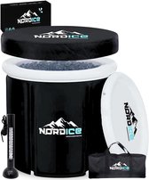 NØRDICE® - IJsbad XXL - Dompelbad - Complete IJsbad Starterpack - Zitbad Set - Ice Bath met Thermometer