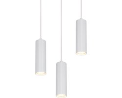 TRIO SOKA - Hanglamp - Wit mat - excl. 3x GU10 5 W - Plafondbevestiging - In hoogte verstelbaar