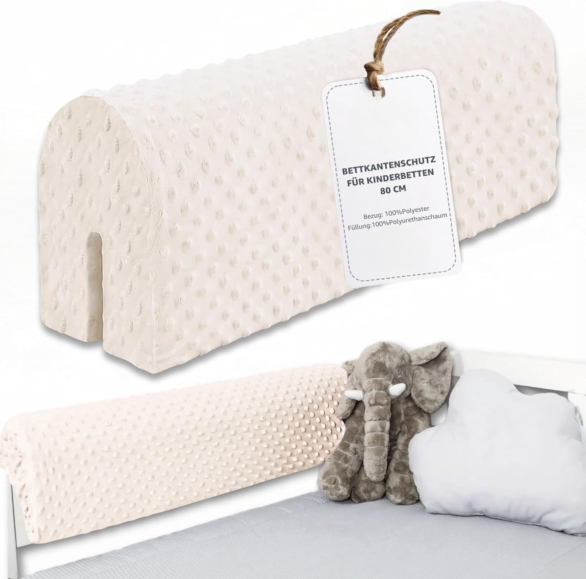 Solacis Opblaasbare bedrand - Bedhekje - Bedrand - Bedrand baby - Bedbeveiliging - Uitvalbescherming - Bedrail - Must have voor in uw bed!
