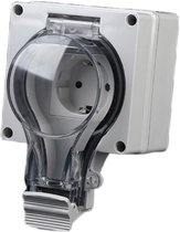 Oneproduct Buitenstopcontact IP66 - Enkel - Waterdichte Wandcontactdoos