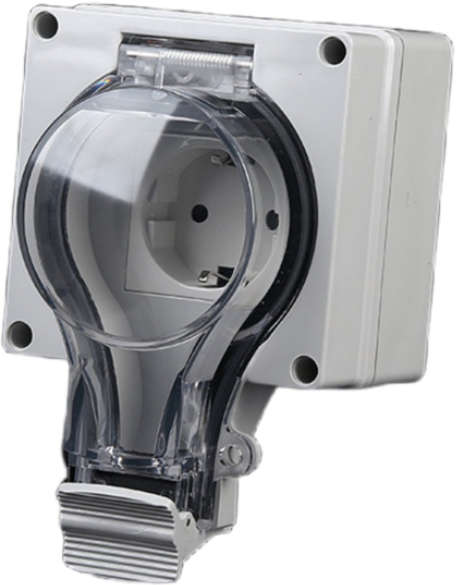 Oneproduct Buitenstopcontact IP66 - Enkel - Waterdichte Wandcontactdoos