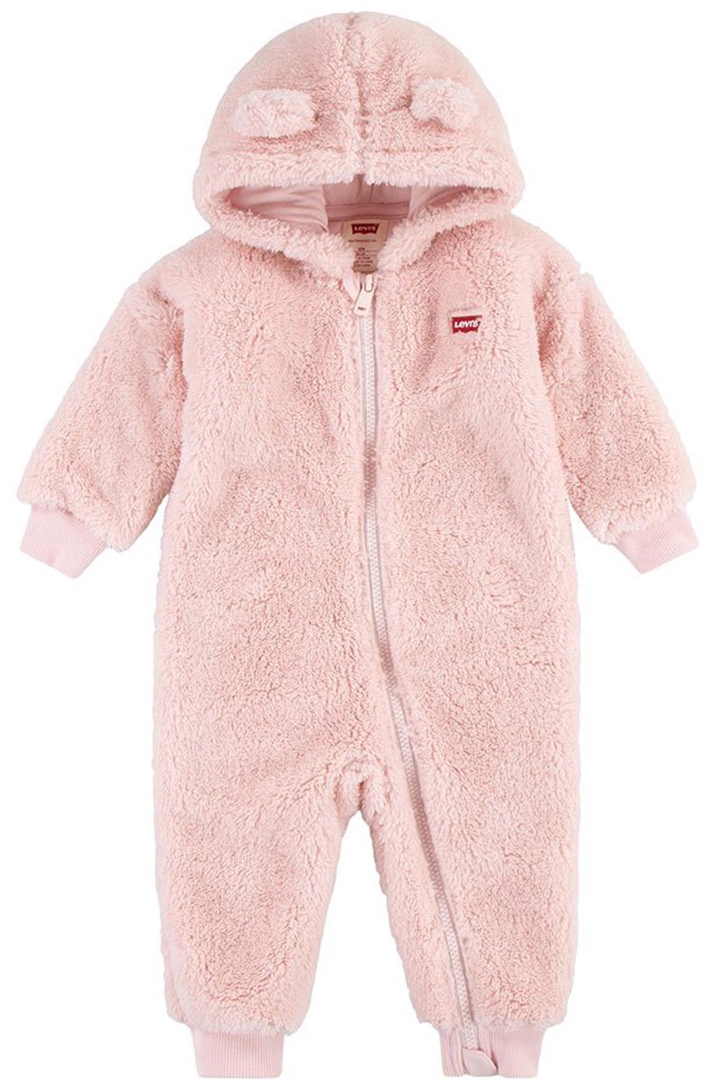 Levi´s ® Kids Bear Sherpa Lange Mouw Romper 18 Months Jongen Lotus