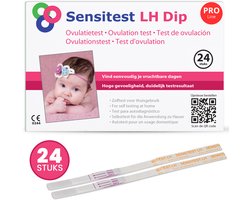 Sensitest Ovulatietest PRO – 24 stuks – Extra gevoelige ovulatietesten – Detecteert LH-piek & vergroot kans op zwangerschap – Duurzame blister (-60% plastic) – Inclusief ovulatiekalender & handleiding