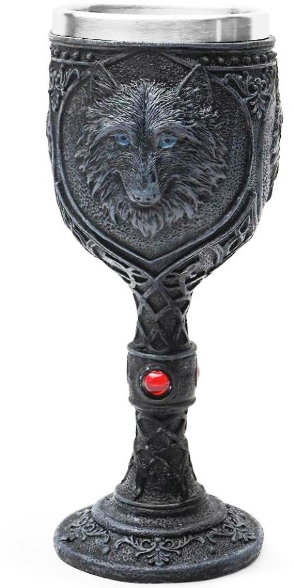 Boutique Trukado - Zwarte Wolf Gothic Kelk 20cm