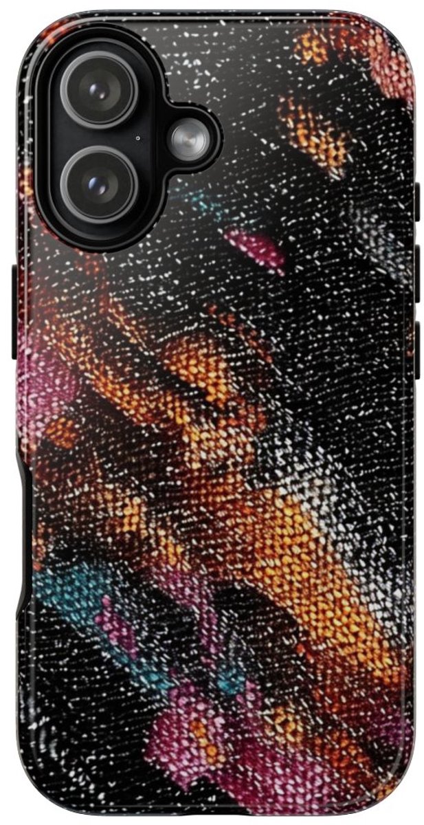 Abstract Kleurrijk Textielpatroon – Telefoonhoesje Geschikt voor iPhone 17