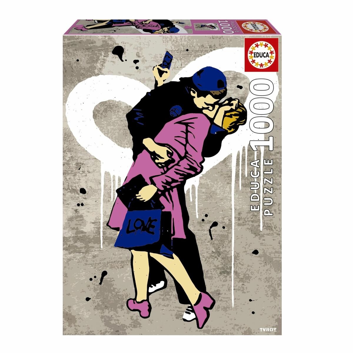 Educa - puzzel - EL BESO, CHICO DE LA TELEVISIÓN 1000 stukjes
