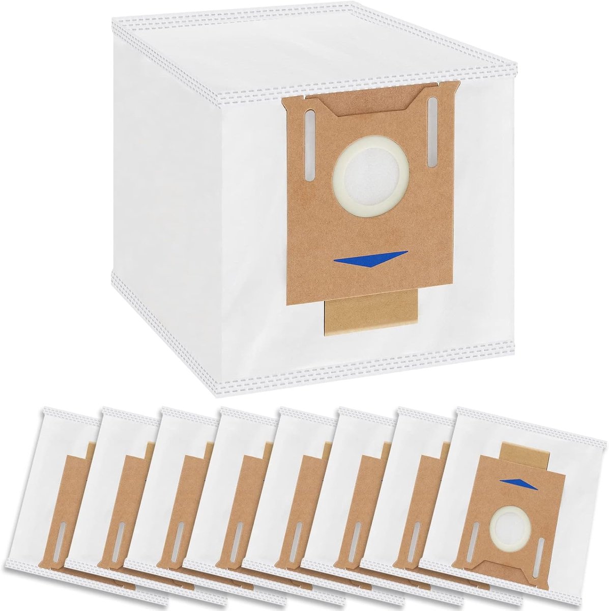 8 stuks stofzuigerzakken, accessoireset gescht voor Ecovacs Deebot N8 + / N8 Pro+ / OZMO T8+/ T8 AIVI+/ T9+ afzuigstation & Yeedi Vac Station Ecovacs stofzak reserveonderdelen.