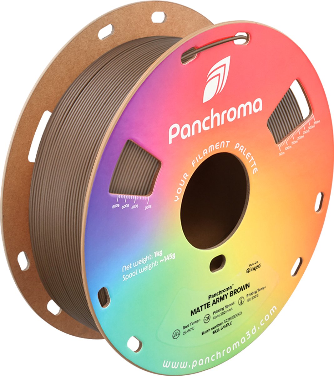 Polymaker Panchroma PolyTerra PLA Matte Army (CA04009) 1.75mm 1kg. 3d filament