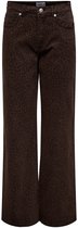 ONLY - ONLMADISON HW WIDE ANIMAL PANT PNT Dames Broek