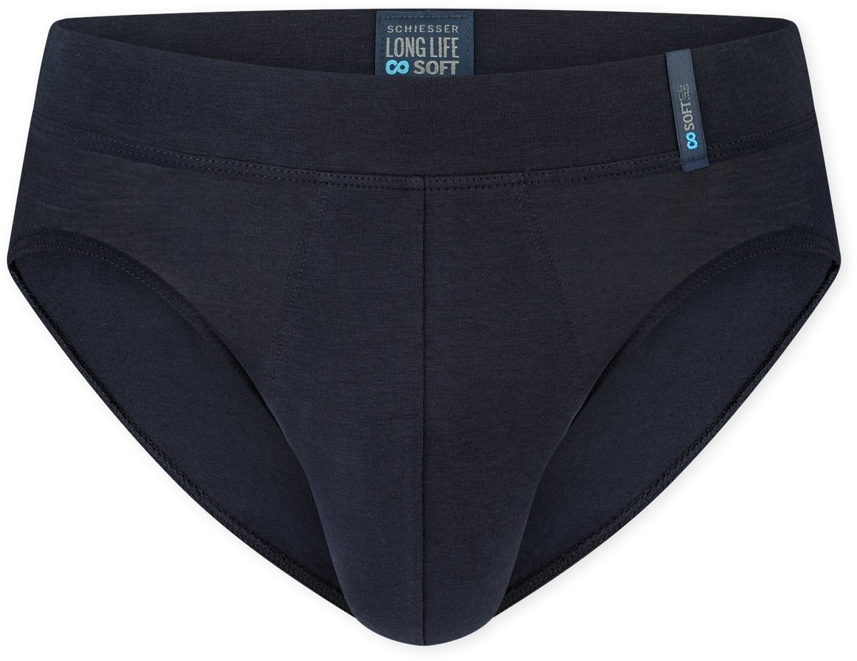 SCHIESSER Long Life Soft slip (1-pack) - heren rio slip blauwzwart