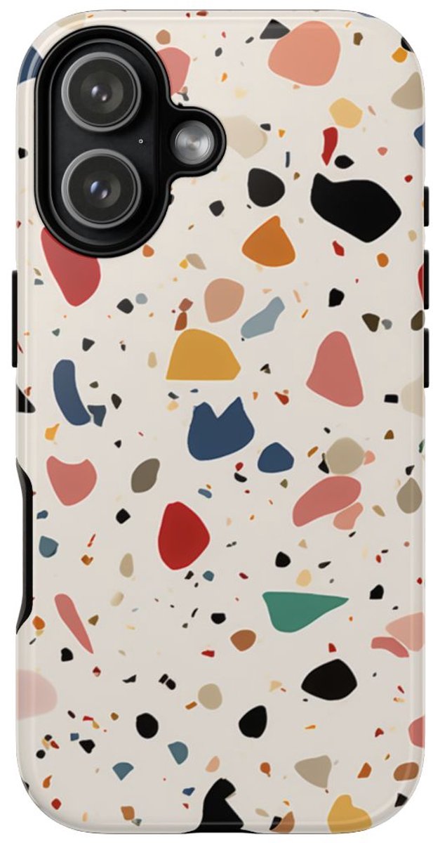 Kleurrijk Terrazzo-Patroon – Telefoonhoesje Geschikt voor iPhone 17