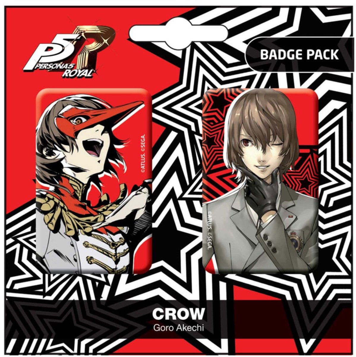POPbuddies Persona 5 Royal Pin Badges 2-Pack Crow / Goro Akechi Pins & Brooches
