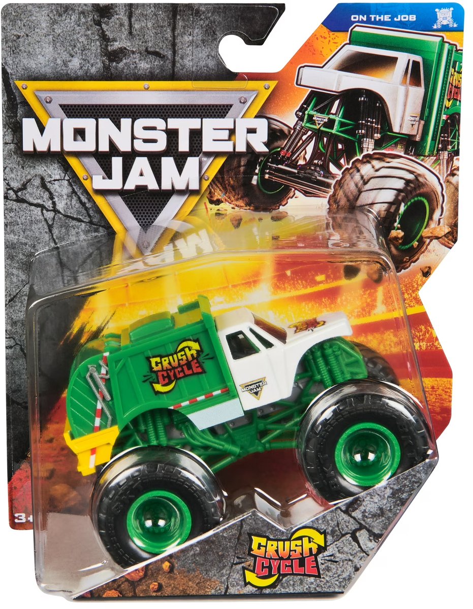 Hot Wheels Monster Jam truck Crush Cycle - monstertruck 9 cm schaal 1:64