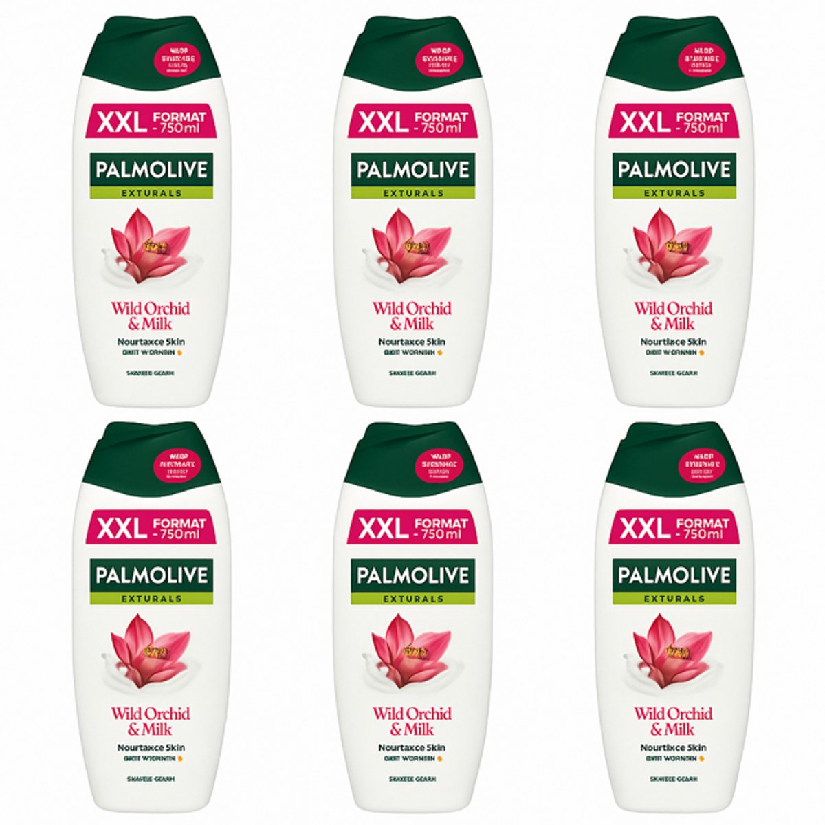 Palmolive Douchegel Wild Orchid&Milk - 6 x 750 ml - Voordeelverpakking
