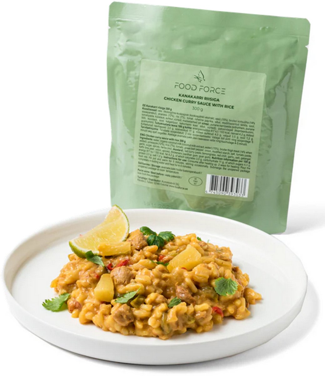Kip Curry met rijst - Kant en klare maaltijd / geen water nodig!