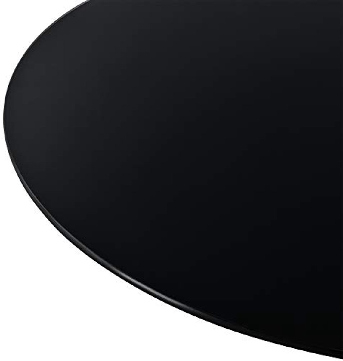 Ronde Glasplaat Ø40 cm van Veiligheidsglas 6 mm in Zwart