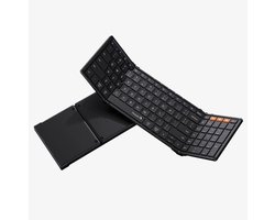 Opvouwbaar Toetsenbord - Full-Size Draadloos Toetsenbord - Reis Toetsenbord Draagbaar - Bluetooth Toetsenborden - Laptop IOS Android Windows Tablet iPad Smartphone PC Computer - Zwart