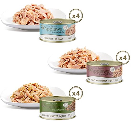 Applaws 100% natuurlijk natvoer voor kittens, tonijnfilet in bouillon