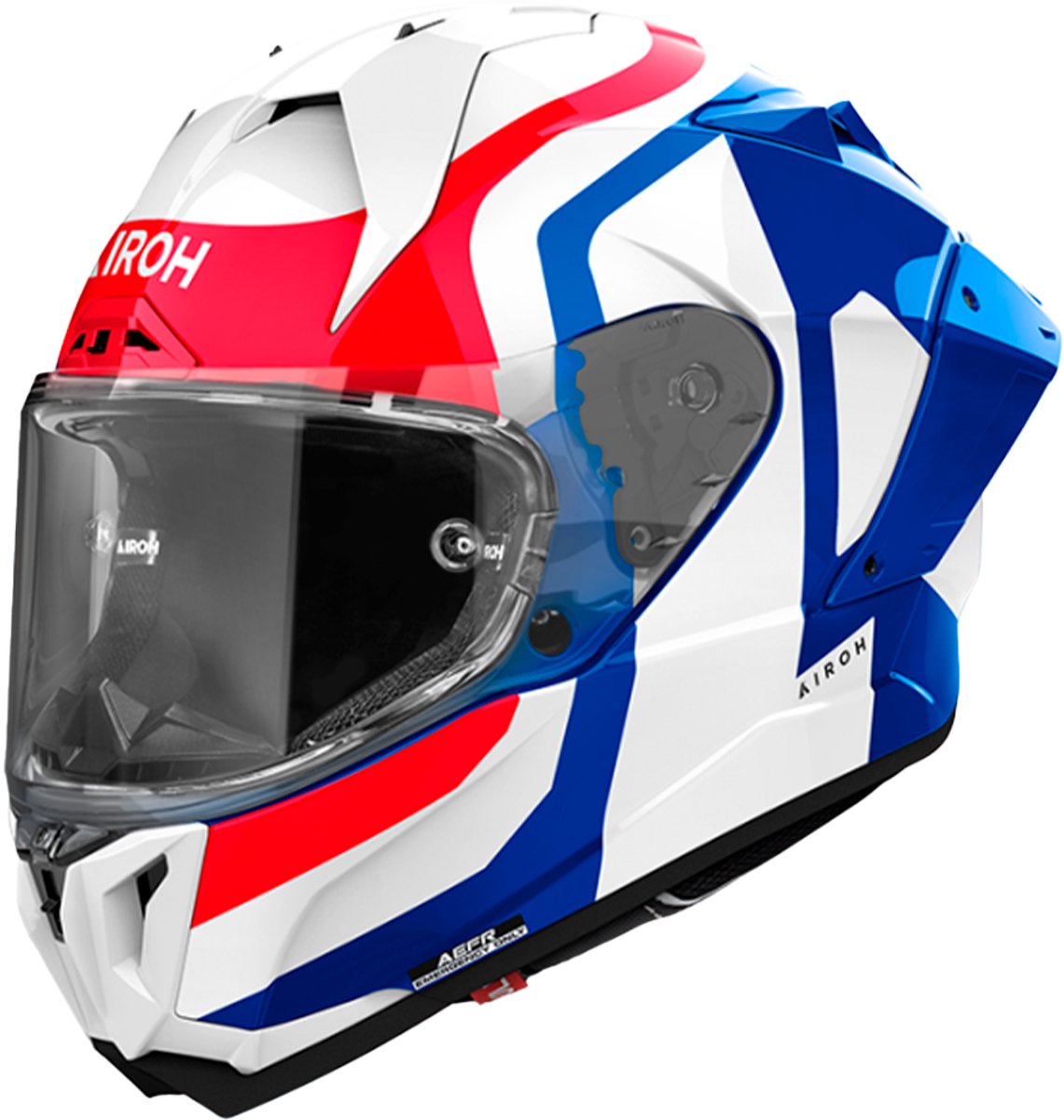 Airoh GP 800 Competition Carbon Wit Blauw Rood Integraalhelm - Helm