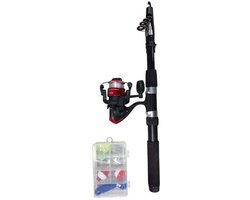 Game on Fishing hengelset Deluxe starterset voor kinderen multicolor.