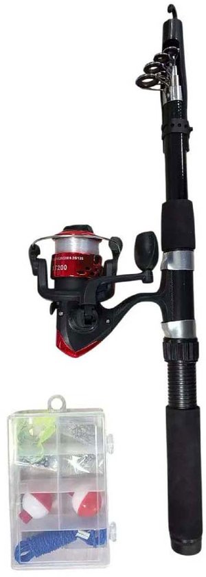 Game on Fishing hengelset Deluxe starterset voor kinderen multicolor.