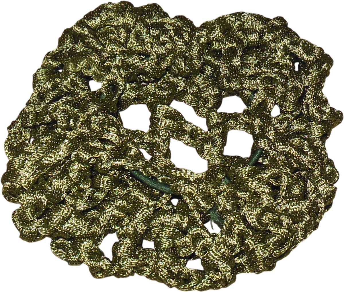Haarnetje/Knotnetje kaki groen grof