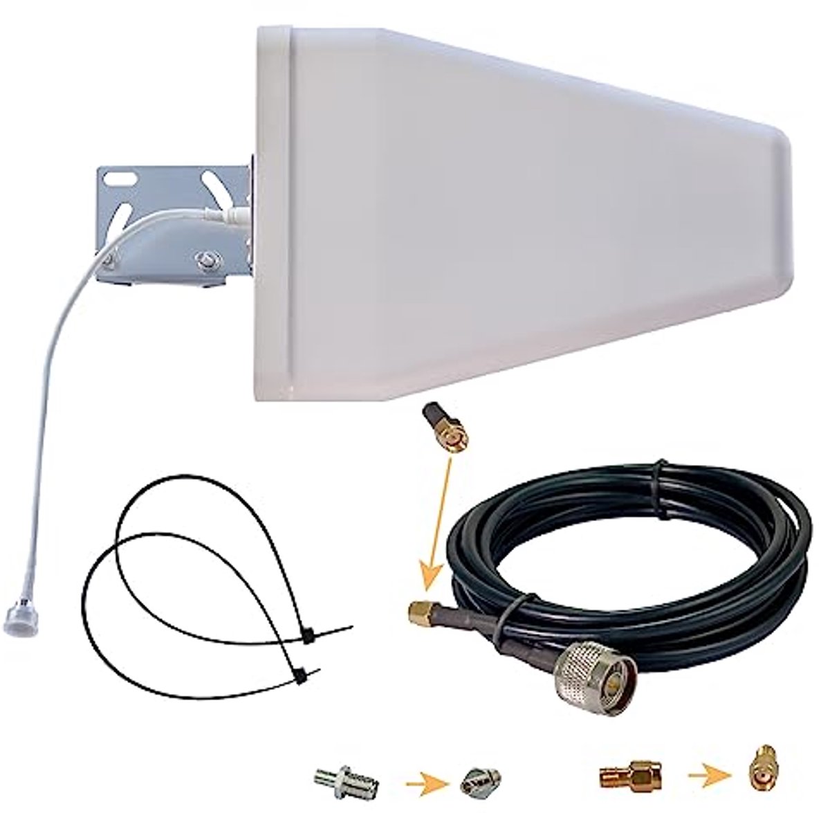 Buitenantenne 9dBi voor 5G/4G/LTE/WiFi - Verbeter je mobiele ontvangst met SMA/RP-SMA/TS9 aansluitingen