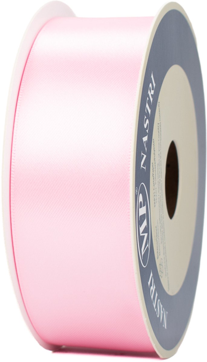 Satijn Lint - 40 mm - Roze - Glanzend decoratielint - 25 meter