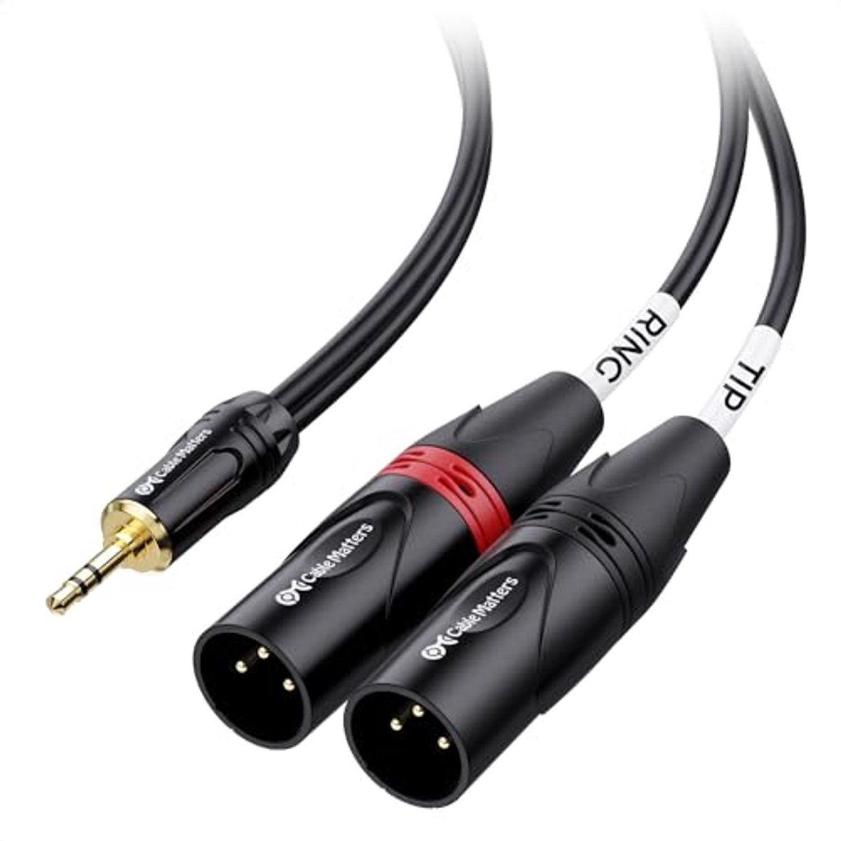 3.5mm Mini Jack naar XLR Stereo Kabel - 0.9m Y-Splitter voor audio
