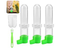 Ibenzoa® Drievoudige set automatische voedersystemen voor kleine vogels en papegaaien