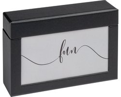Walther FB-116-B FUN - Fotodoos met deksel - Formaat 11,2 x 16,7 x 3,7 cm - 100 foto's 10x15 cm - Zwart
