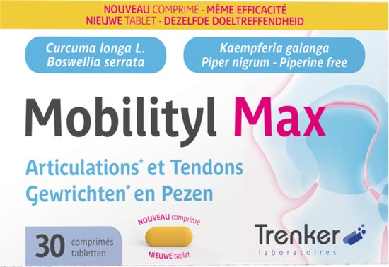 Mobilityl MAX | Kurkuma voor gewrichten en pezen 30 Tabletten