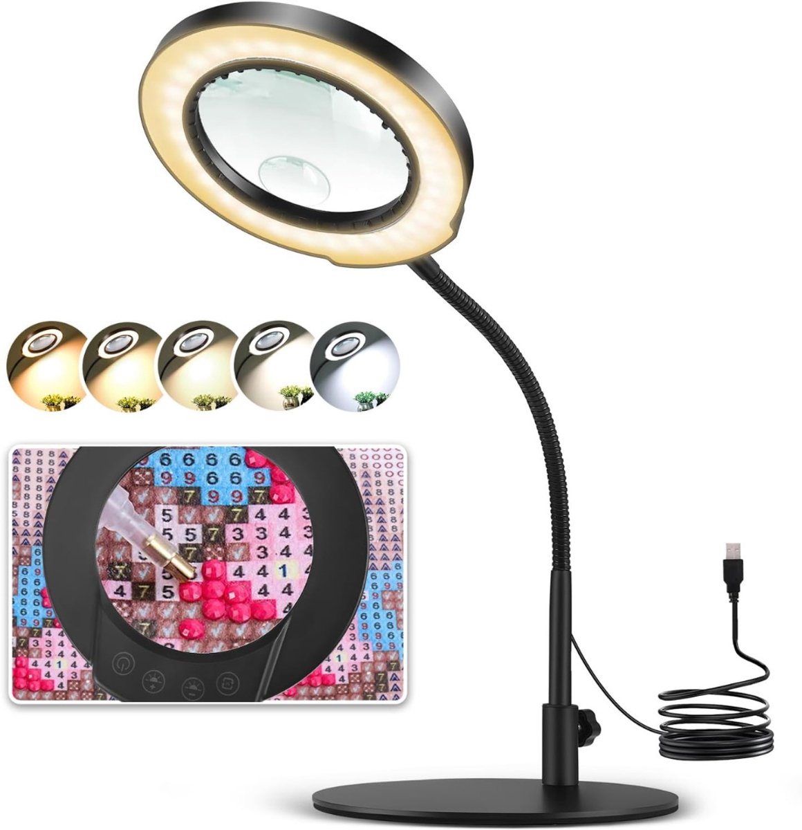 Vergrootglas Met Verlichting - Loeplamp met Led Verlichting -
