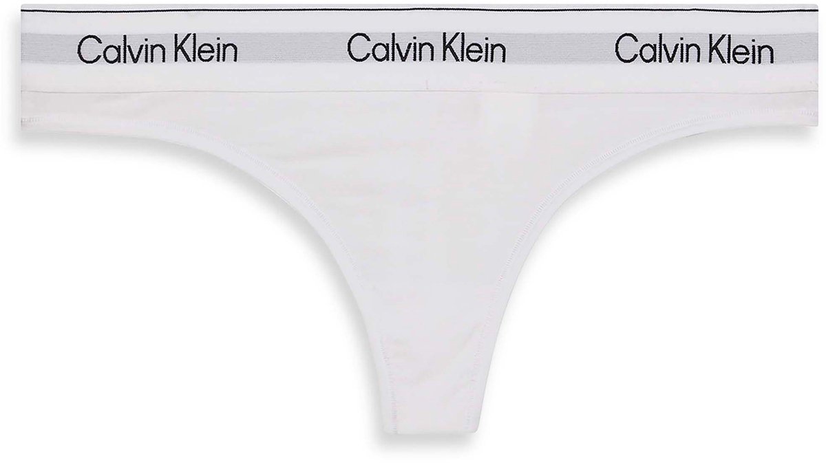 Calvin Klein Onderbroek Thong Lv00qf8518 White Dames Maat