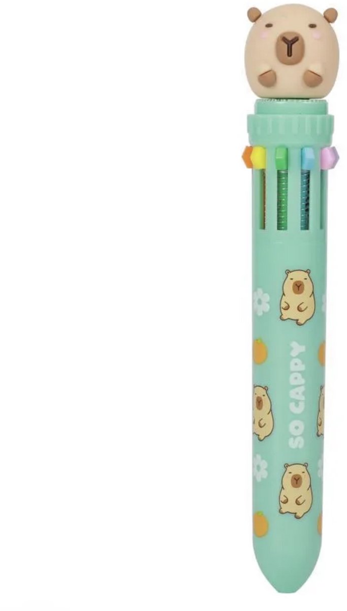 iTotal Pen 10 Color Pens Multicolor So Cappy CAPYBARA 26gr