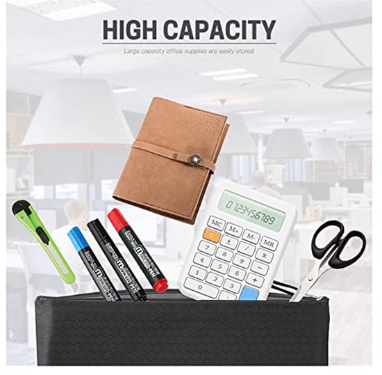 A4 Zipper File Bags - 5 Stuks Waterdichte Opslagzakken voor Documenten, School, Kantoor en Reizen — afbeelding 3