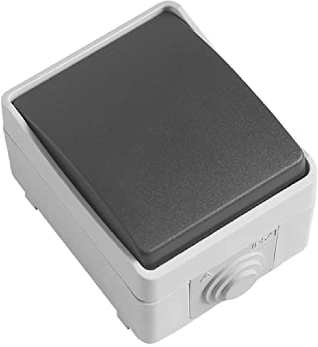 Waterdichte schakelaar IP54 - 10 A, 230 V, grijs